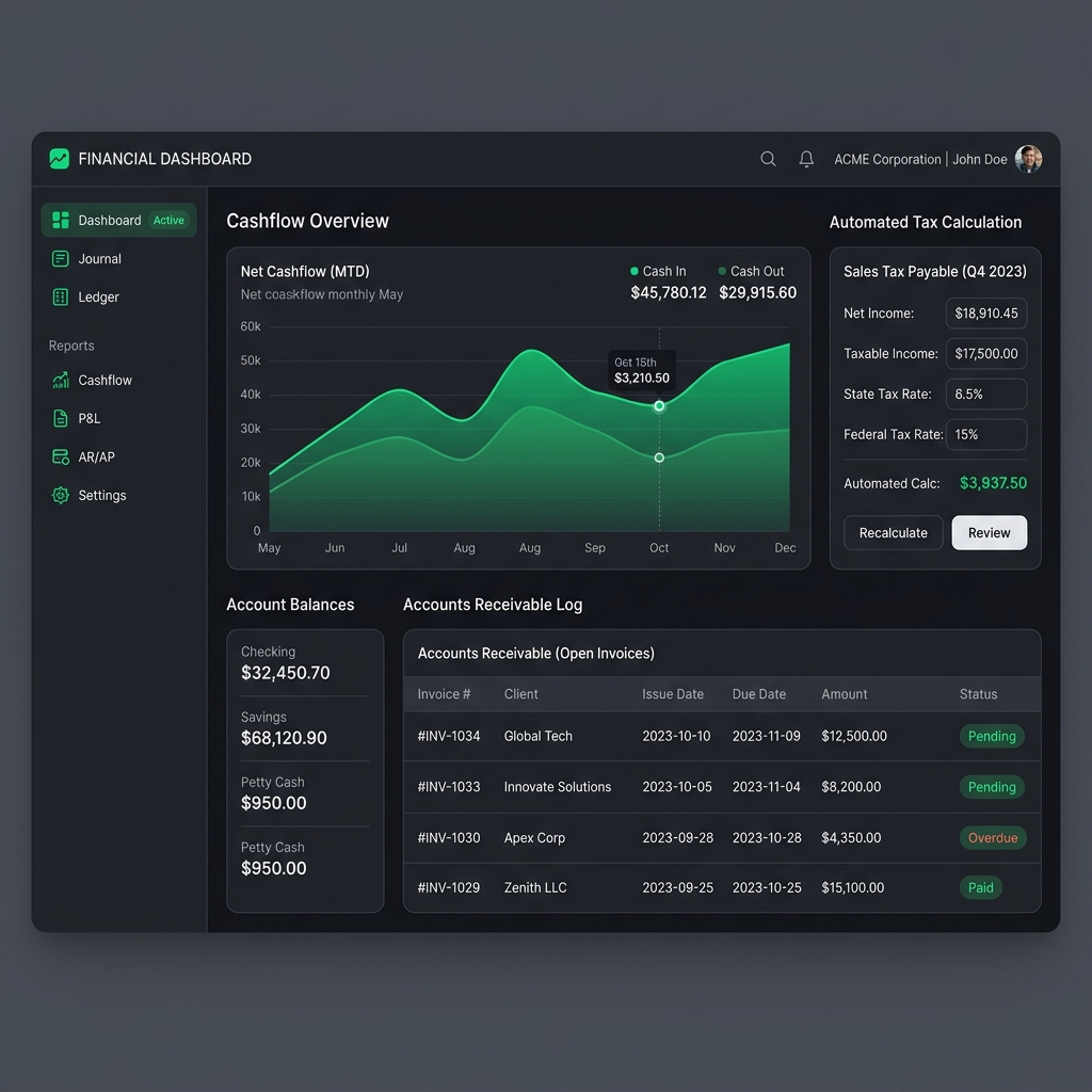 Accounting System Mockup