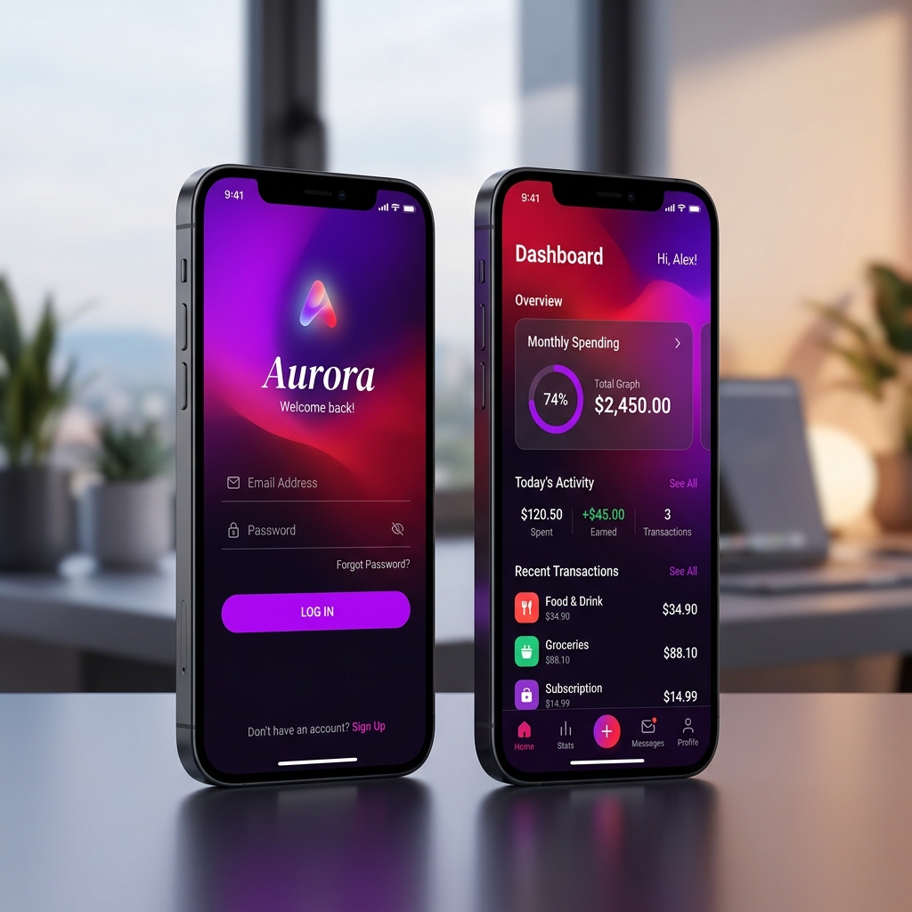 Mobile App Development Mockup