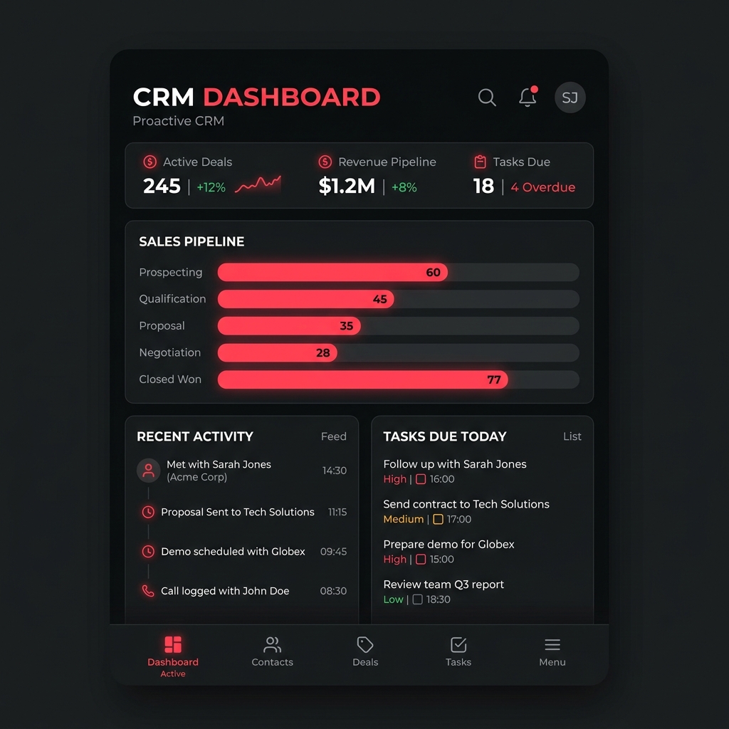 Business App Mockup