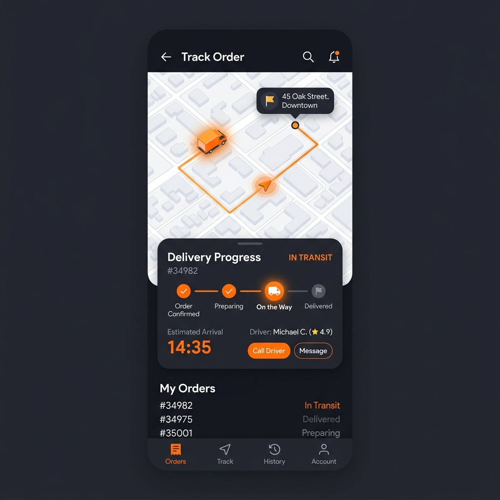 Delivery App Mockup