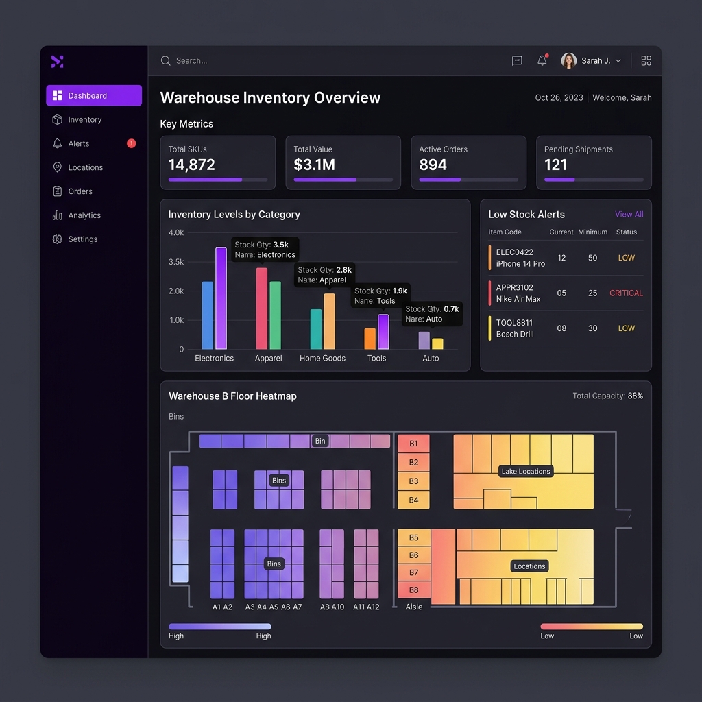 Inventory Management System Mockup