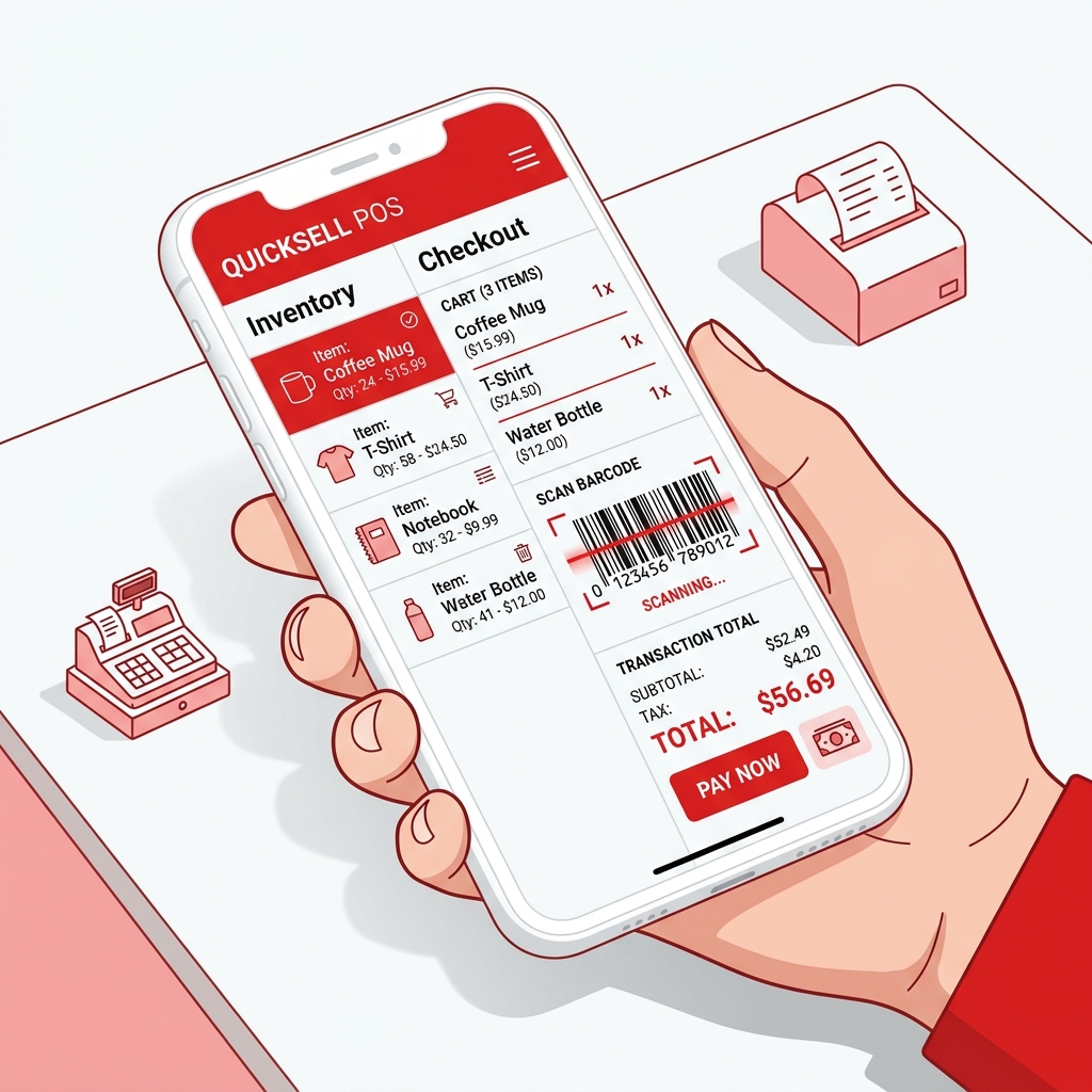 Mobile POS Solutions Mockup