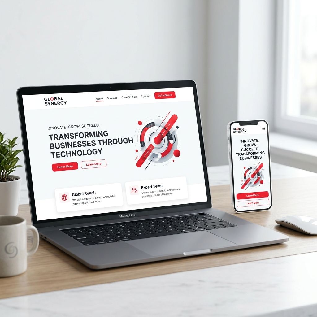 Web Development Mockup
